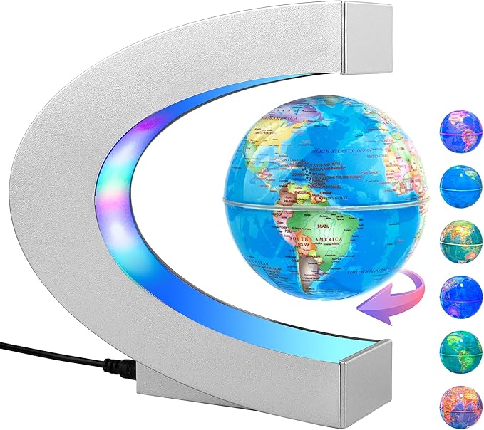 Magnetic Levitating Globe with LED Light, Cool