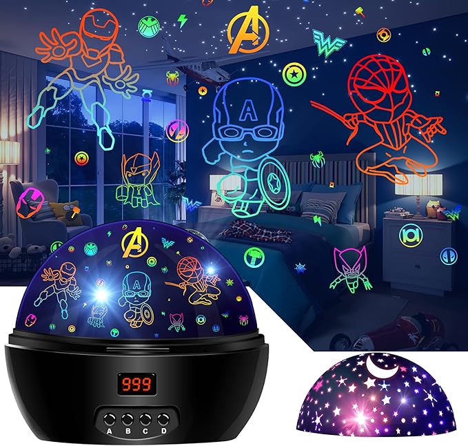 Kid Light Projector Superhero Toys for Boys 5-7